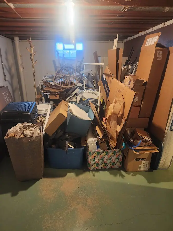 Roll-off dumpster container at job site for 6 Yard Dumpster Rental in Colusa